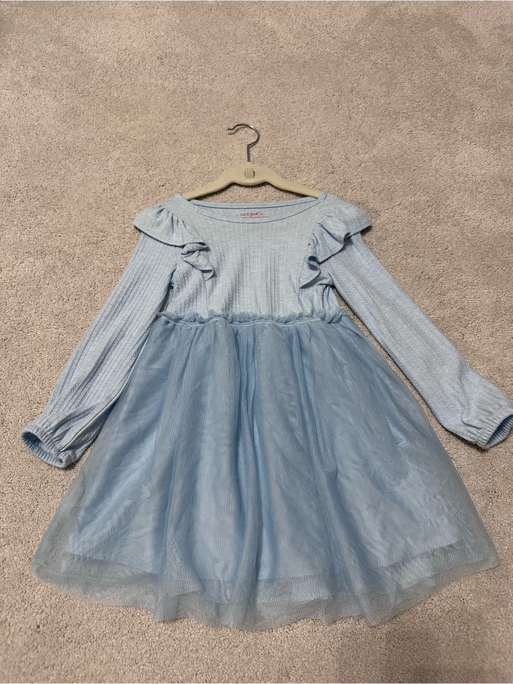 Cat & Jack Powder Blue Ruffle Tulle Dress